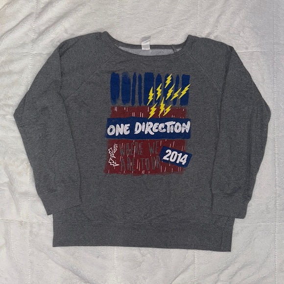 1D Tops - Y2K 1D One Direction Where We Are 2014 Tour Crewneck Sweatshirt